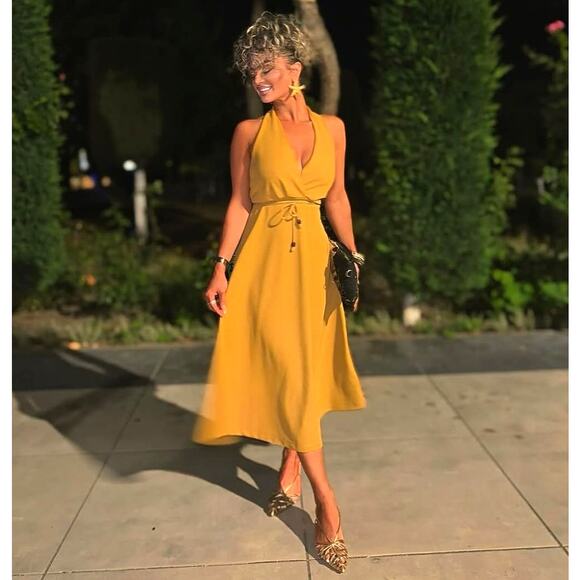 RARE!!! ZARA Halter Neck Dress NWT - Picture 5 of 16